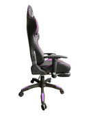 SILLA GAMER RECLINABLE ERGONOMICA MORADA