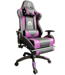 SILLA GAMER RECLINABLE ERGONOMICA MORADA